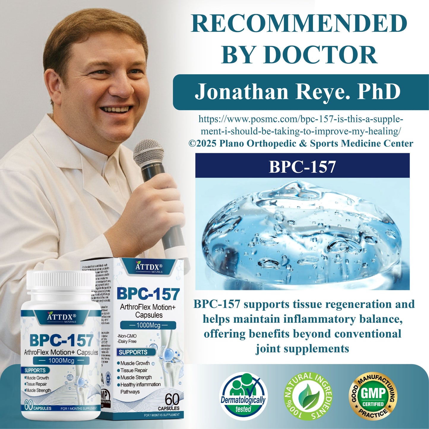 ATTDX® BPC-157 ArthroFlex Motion+ Capsules