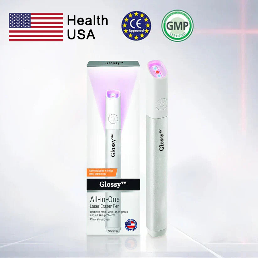 ✨✨Glossy™ All-in-One CO₂ Laser Eraser Pen | Removes Moles, Warts, Skin Flaws & Pigmentation