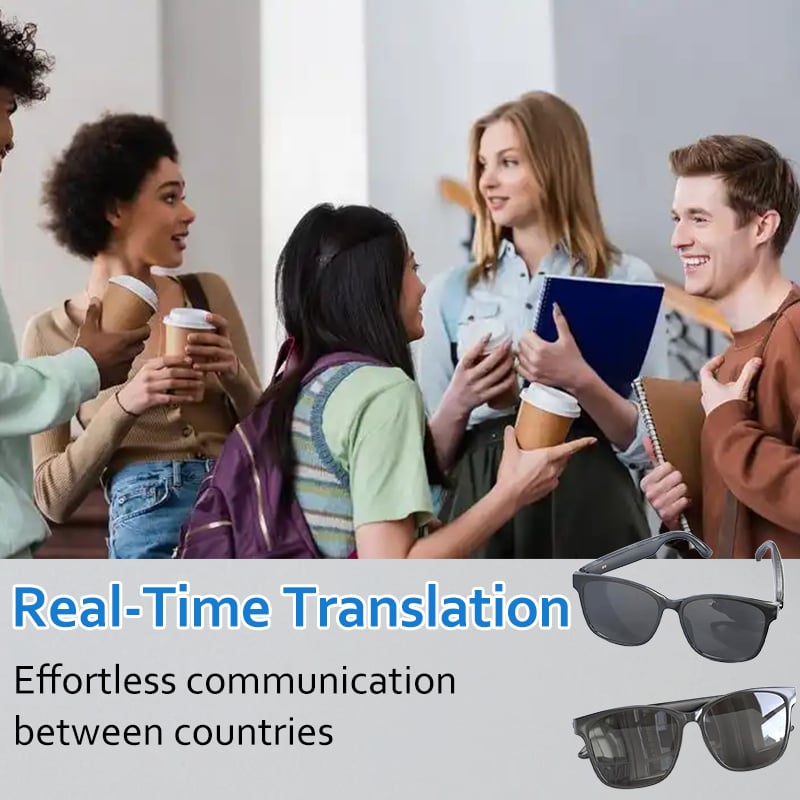 Last Day Promotion 49% OFF🔥-AI Wireless Bluetooth Translation Glasses